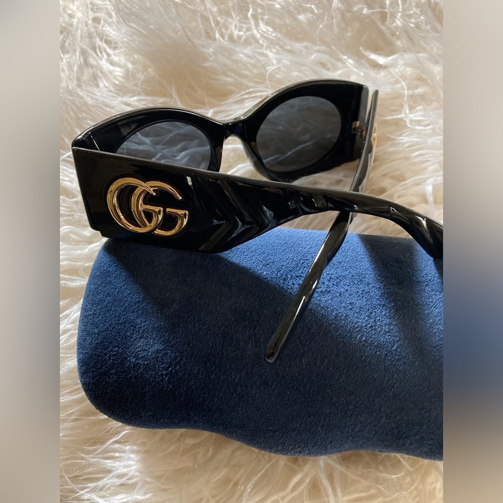 Gucci Quilted Oval Sunglasses